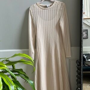 Topshop See Through Knit Cami Dress Nude Size 8